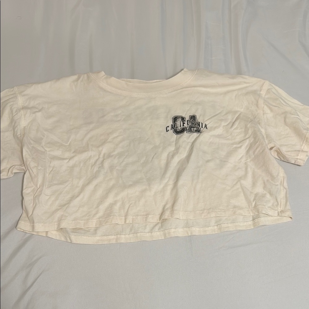 Aeropostale Cream Crop Top